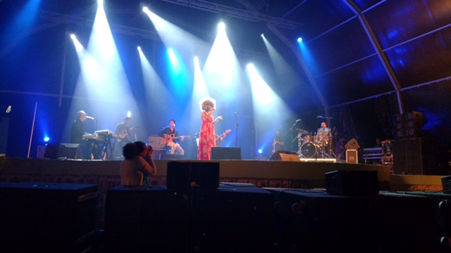 Preforming on stage