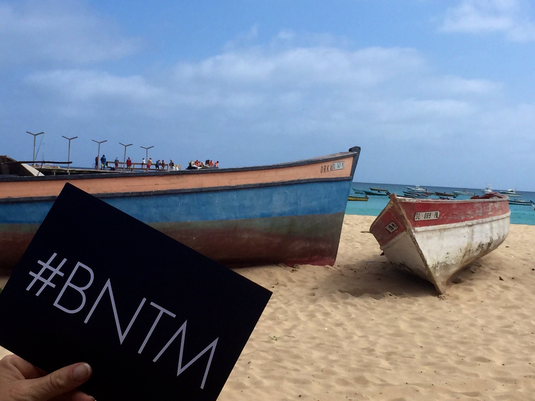 BNTM card on the beach
