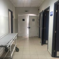 A hospital corridor